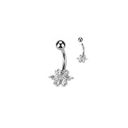 Piercing Nombril AMELIA en Acier et Zirconium