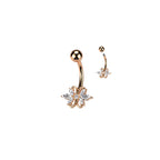 Piercing Nombril AMELIA en Acier et Zirconium