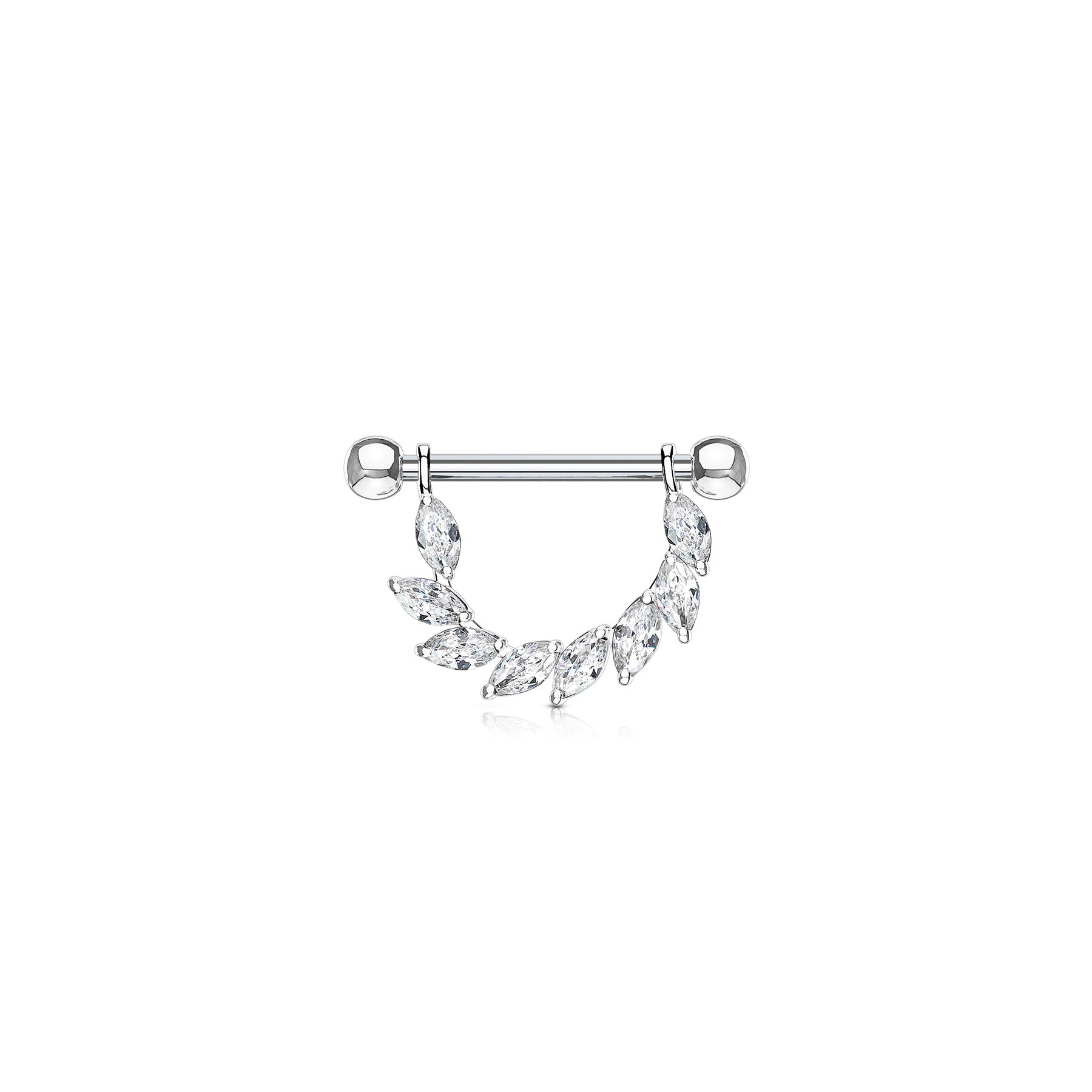 Piercing Téton ARONDA en Acier et Zirconium
