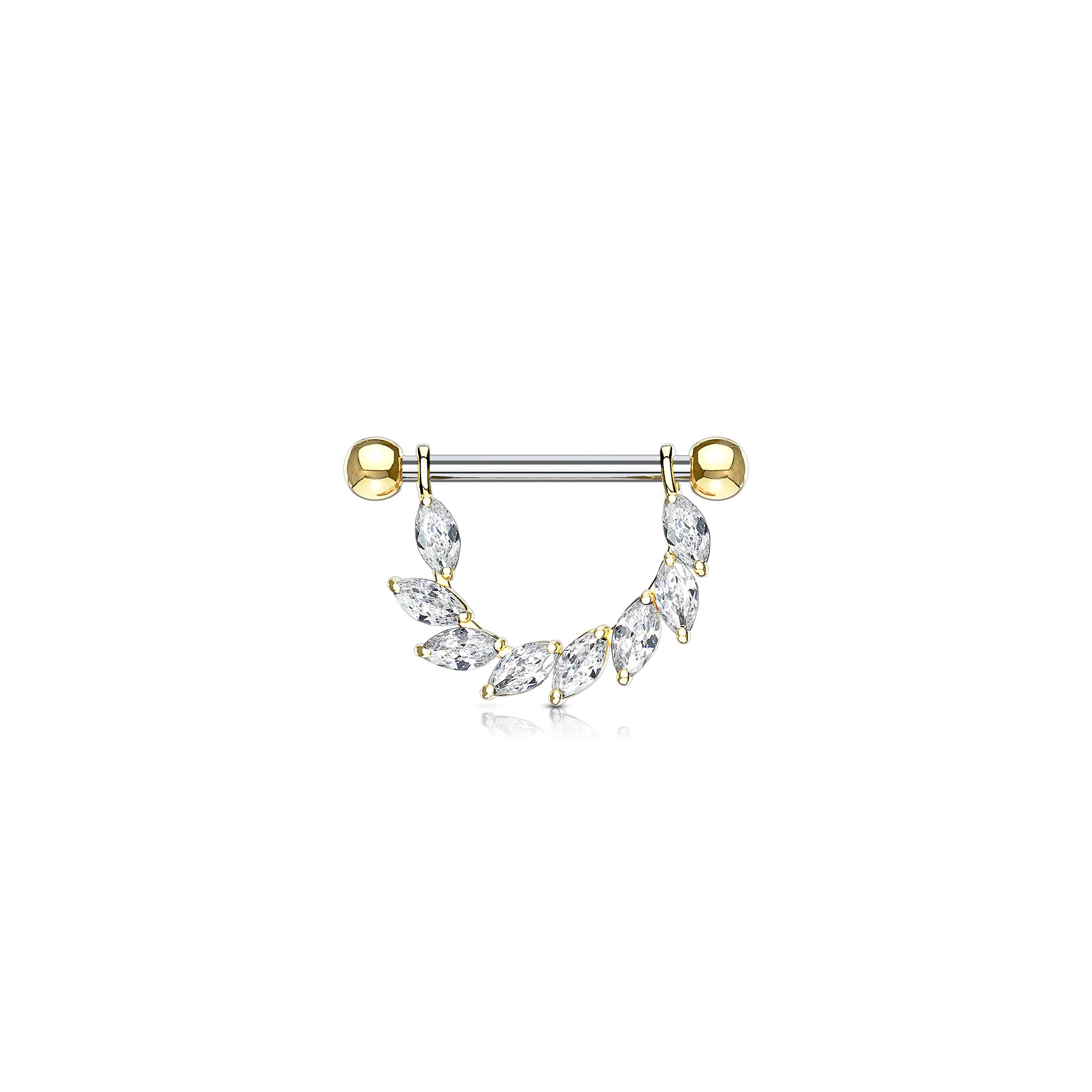 Piercing Téton ARONDA en Acier et Zirconium