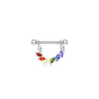 Piercing Téton ARONDA en Acier et Zirconium