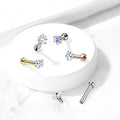 Piercing Labret BAYA en Acier et Zirconium