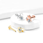 Piercing Labret BERTHA en Acier et Zirconium