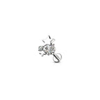 Piercing Labret BERTHA en Acier et Zirconium