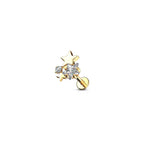 Piercing Labret BERTHA en Acier et Zirconium