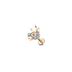 Piercing Labret BERTHA en Acier et Zirconium