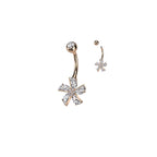 Piercing Nombril BREA en Acier et Zirconium