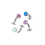 Piercing Nombril BRENDA en Titane et Opale