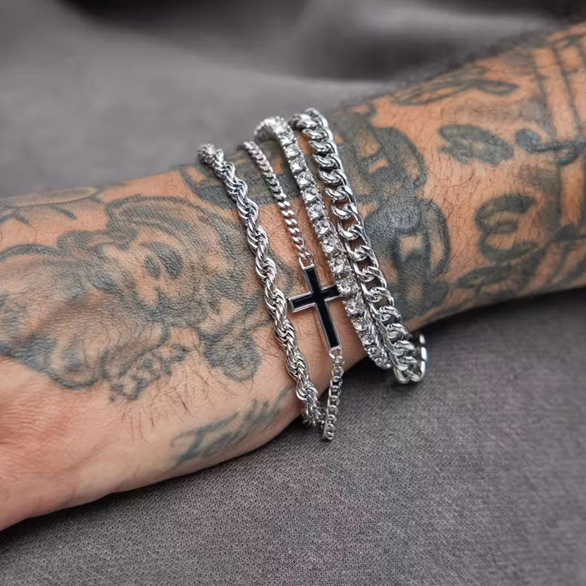 Set de Bracelets LUCAS en Acier