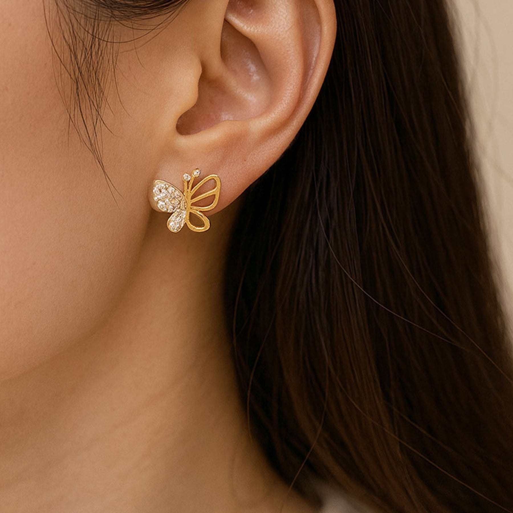 Boucles d'oreilles BUTTERFLY
