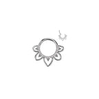 Piercing CALEA Anneau de Nez en Titane et Zircons