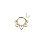 Piercing CALEA Anneau de Nez en Titane et Zircons