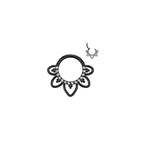 Piercing CALEA Anneau de Nez en Titane et Zircons