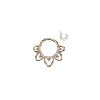 Piercing CALEA Anneau de Nez en Titane et Zircons