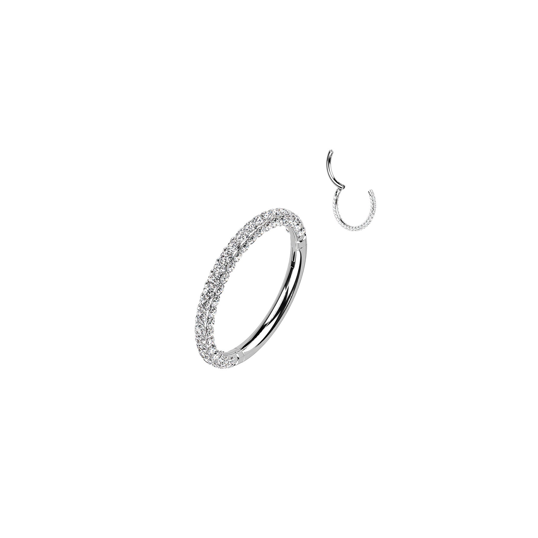 Piercing Oreille ou Nez CASSANDRA en Titane et Zirconium