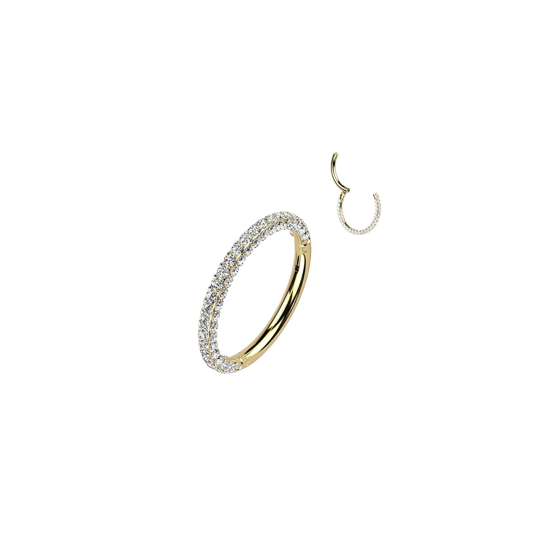 Piercing Oreille ou Nez CASSANDRA en Titane et Zirconium