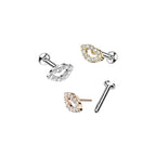 Piercing Labret CATALYNA en Acier et Zirconium