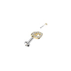 Piercing Labret CATALYNA en Acier et Zirconium