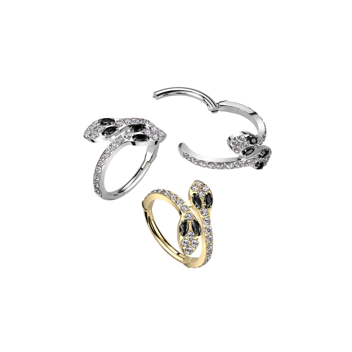 Piercing Oreille CHAIMA en Titane et Zirconium