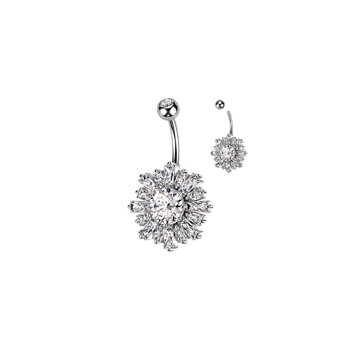 Piercing Nombril CHAVA en Acier et Zirconium