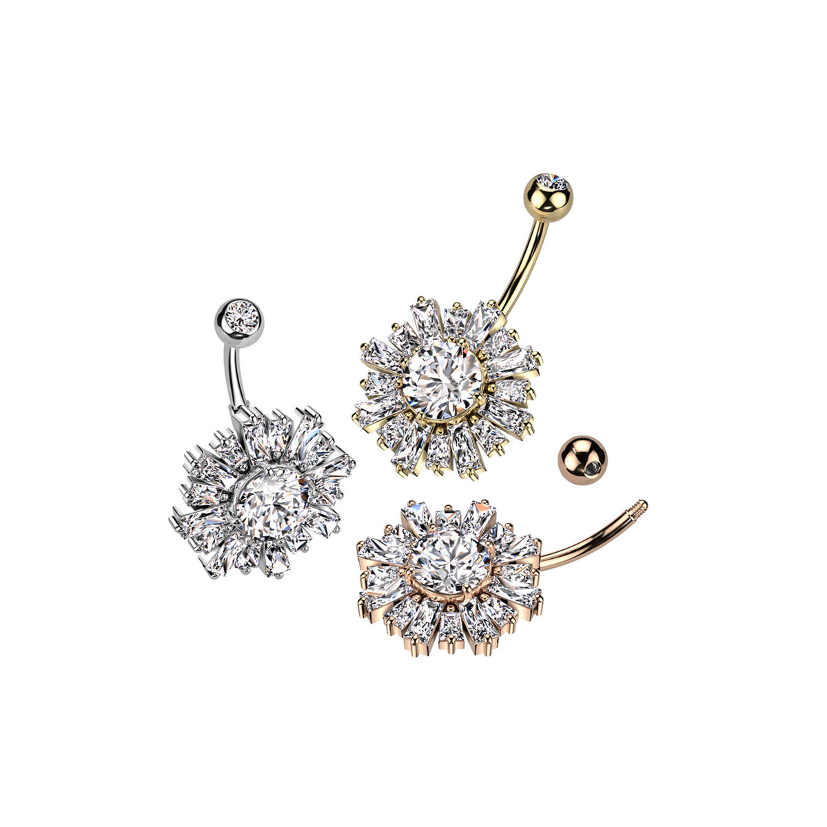 Piercing Nombril CHAVA en Acier et Zirconium