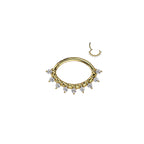Piercing Oreille ou Nez CLARA en Acier et Zirconium