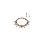 Piercing Oreille ou Nez CLARA en Acier et Zirconium