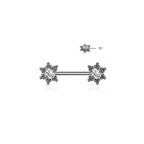 Piercing Téton CLAUDIA en Acier et Zirconium