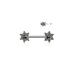 Piercing Téton CLAUDIA en Acier et Zirconium