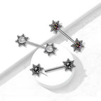 Piercing Téton CLAUDIA en Acier et Zirconium