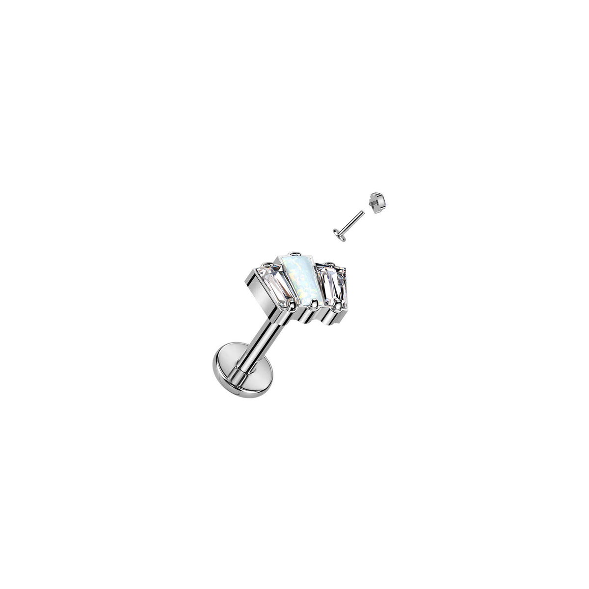 Piercing Labret CRESTA en Titane et Zirconium