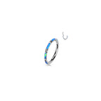 Piercing Anneau CYRA en Titane et Opale