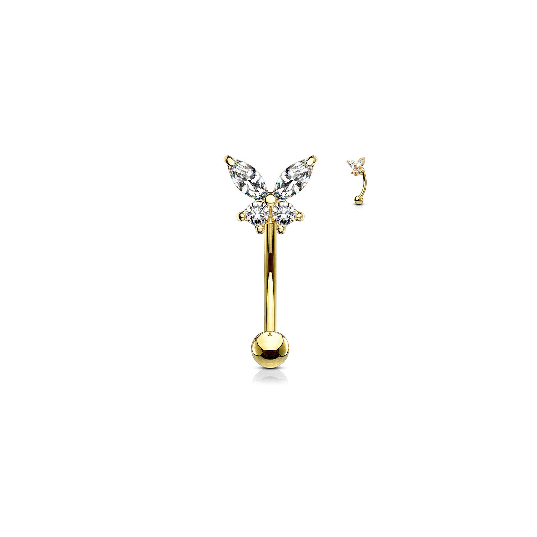 Piercing Arcade & Nombril CHANA en Acier et Zirconium