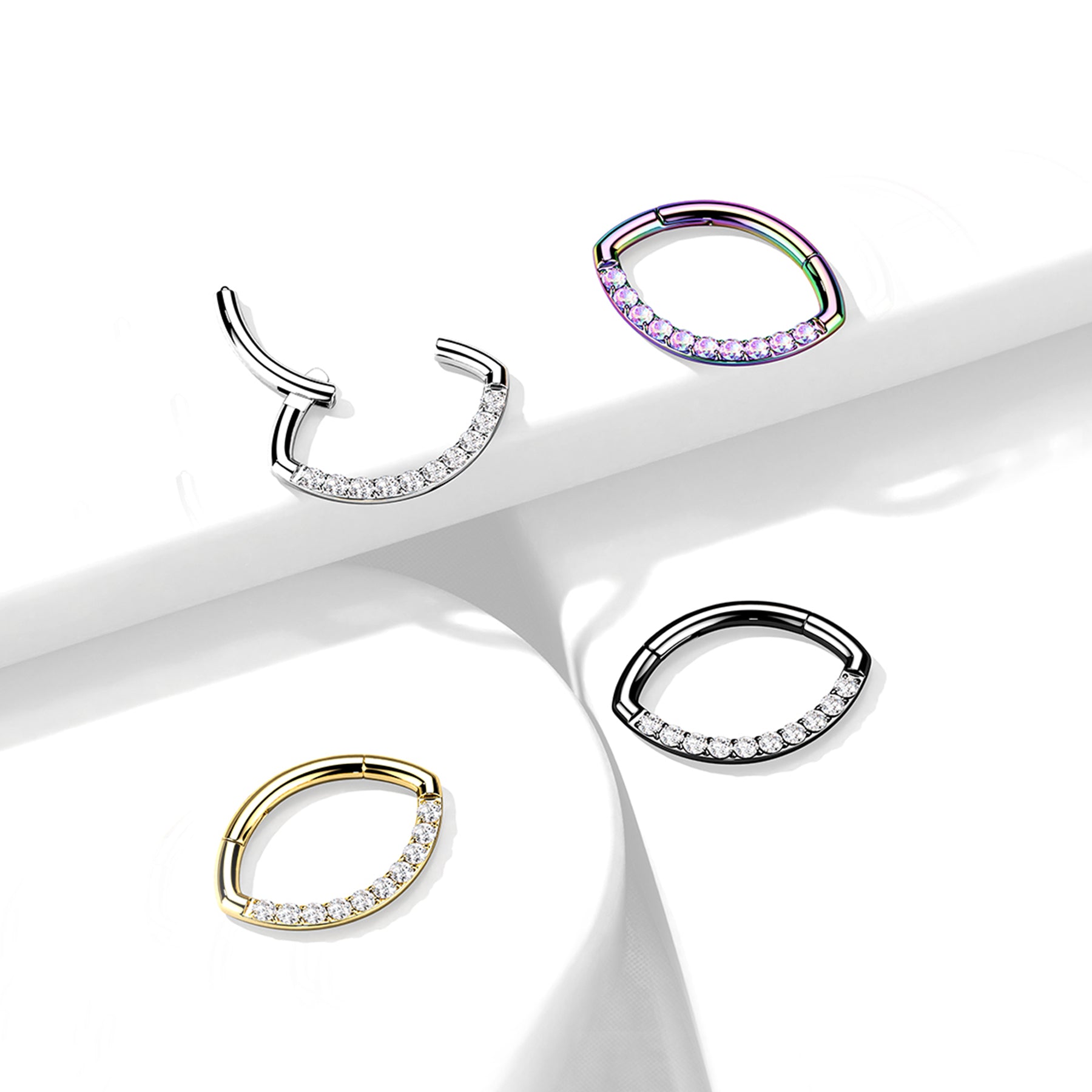 Piercing Oreille / Nez DAMYA en Titane et Zirconium