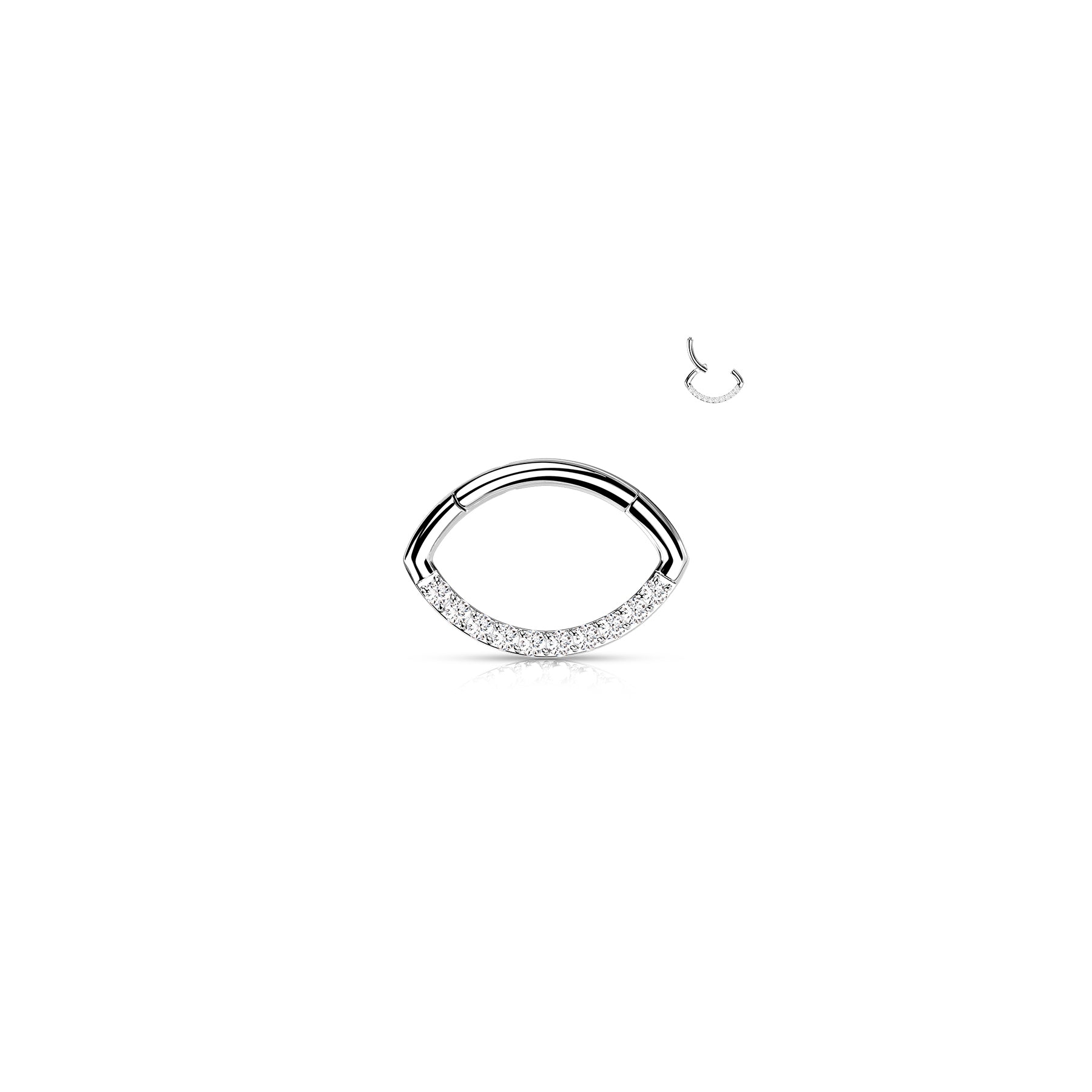 Piercing Oreille / Nez DAMYA en Titane et Zirconium