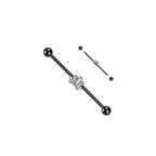 Piercing Industriel DANA en Acier et Zircons Clairs
