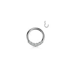 Piercing Oreille DAYANA en Acier et Zirconium