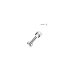 Piercing Labret DEEDRA en Titane et Zirconium