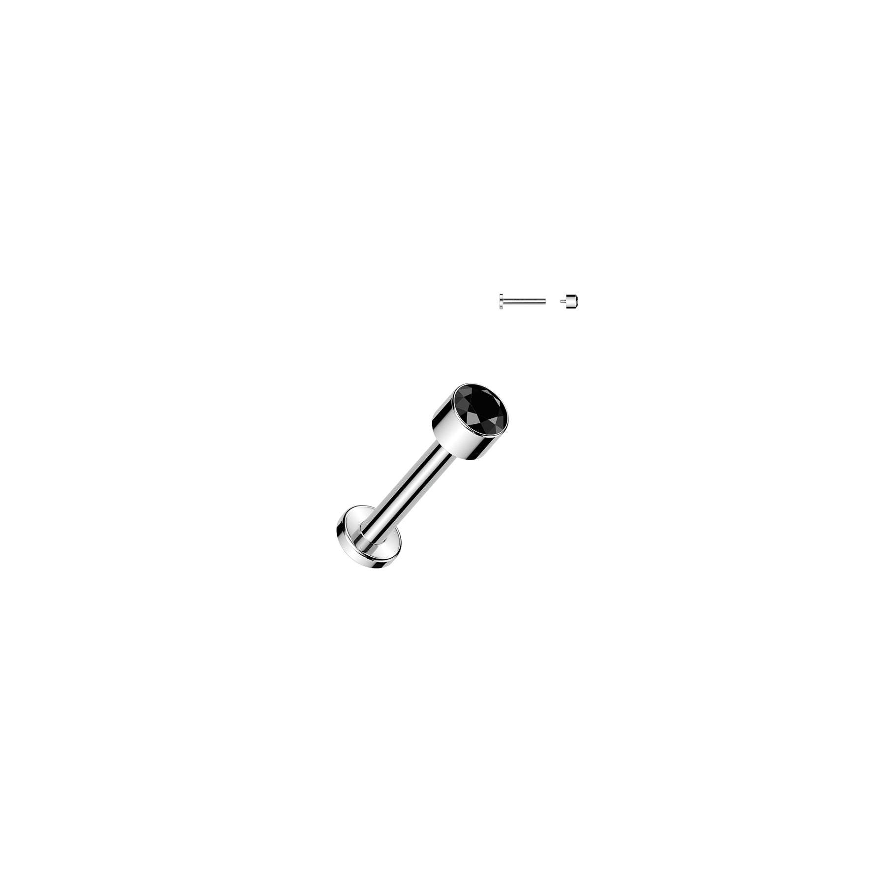Piercing Labret DEEDRA en Titane et Zirconium