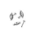 Piercing Labret DIVYA en Titane et Zirconium