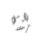 Piercing Labret DIVYA en Titane et Zirconium
