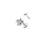 Piercing Labret DORTOKA en Acier et Zirconium