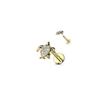 Piercing Labret DORTOKA en Acier et Zirconium