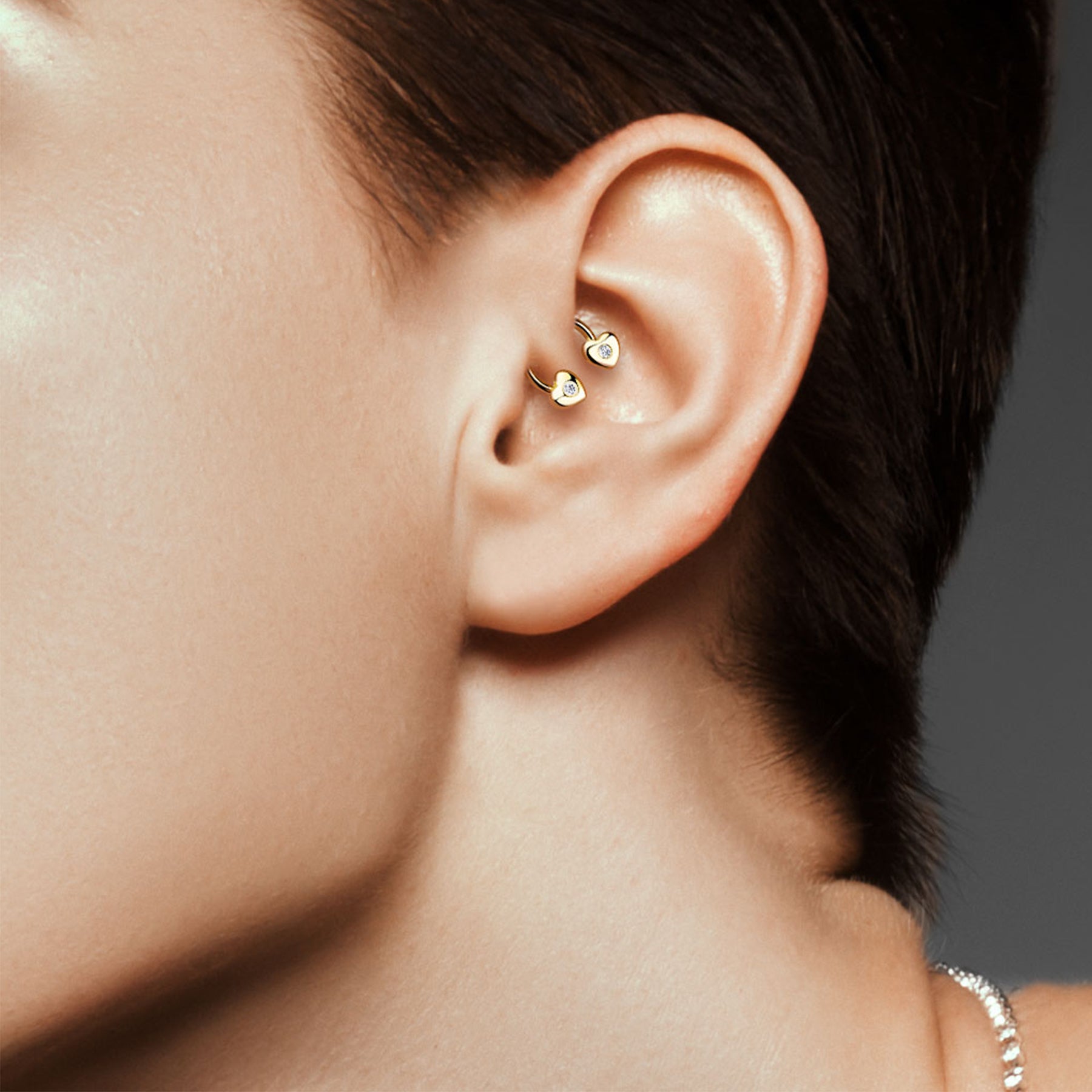 Piercing Oreille ELDA en Acier et Oxyde de Zirconium