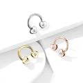 Piercing Oreille ELDA en Acier et Oxyde de Zirconium