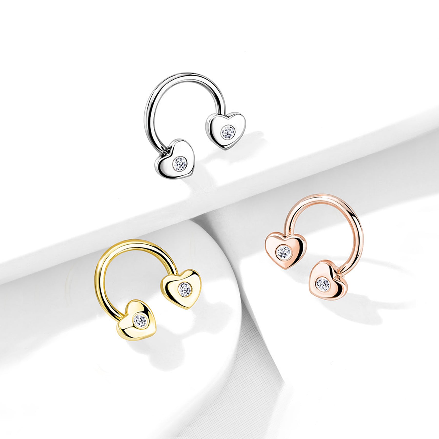 Piercing Oreille ELDA en Acier et Oxyde de Zirconium