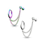 Piercing Oreille ELIA en Acier et Zirconium