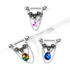 Piercing Teton ELYKIA en Acier et Zirconium