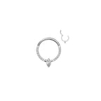 Piercing Oreille / Nez ELLA en Titane et Zirconium ou Opale