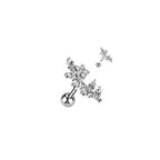 Piercing Oreille ELVA en Acier et Zirconium